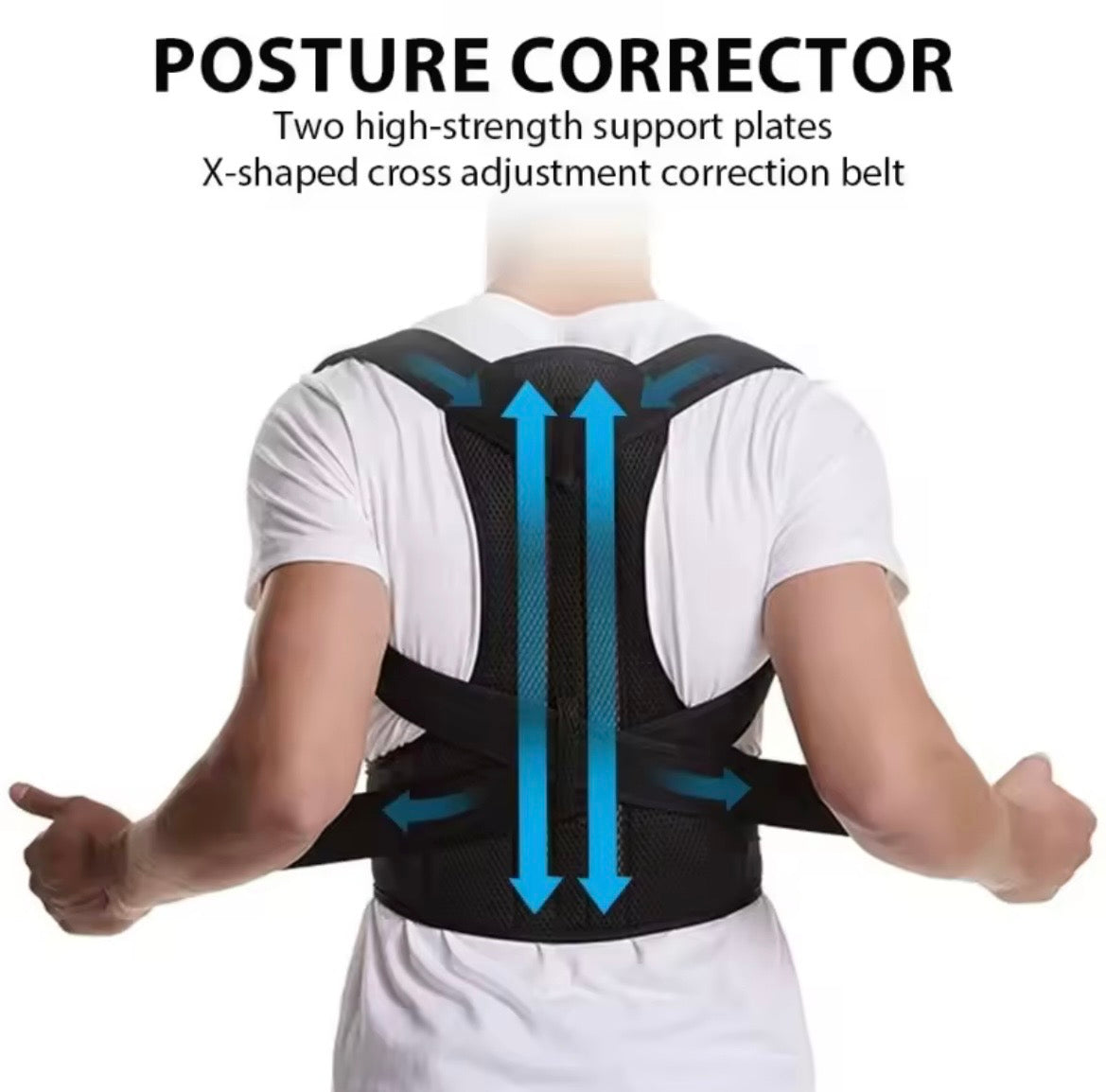 Fix your posture in 10 minutes a day- Adjustable back brace